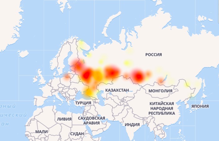 ВКонтакте сбой