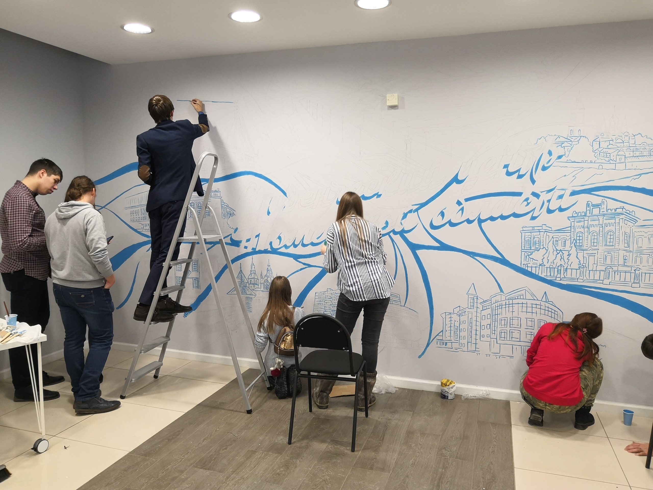 В новом Студенческом центре Тюменской области создали арт-композицию