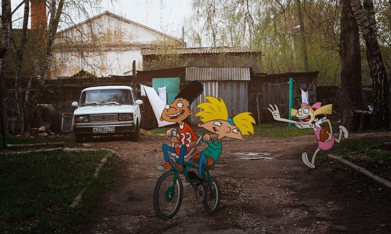 Дэдпул и жигули: культовые фильмы и русские реалии на одном фото MXD